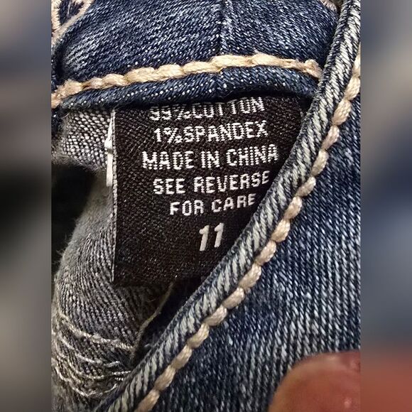 Ariya Women's Classic Blue Straight Leg Jeans Size 11 31"inseam - Picture 5 of 5